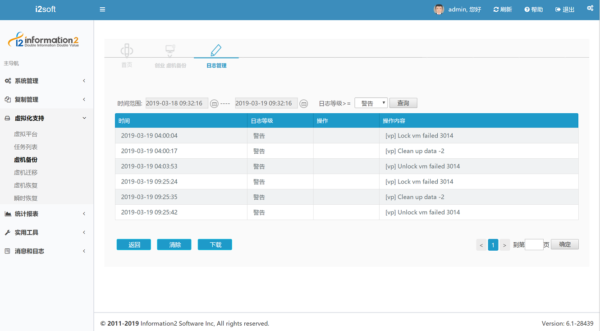 i2VP虚机备份失败，报错【Lock vm failed 3014】