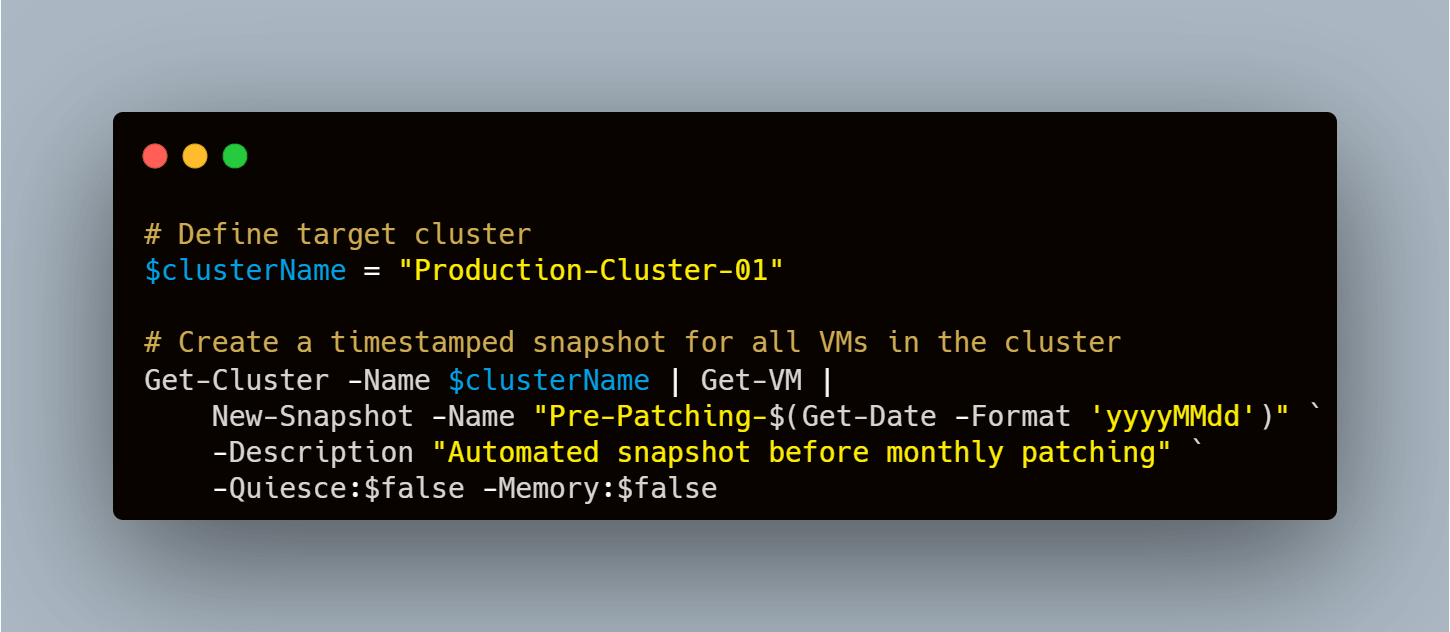 powercli 批量导出虚拟机清单到 csv 报告