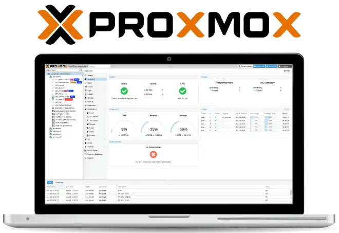 proxmox ve 管理界面 proxmox ve 开源虚拟化管理平台 web 界面截图