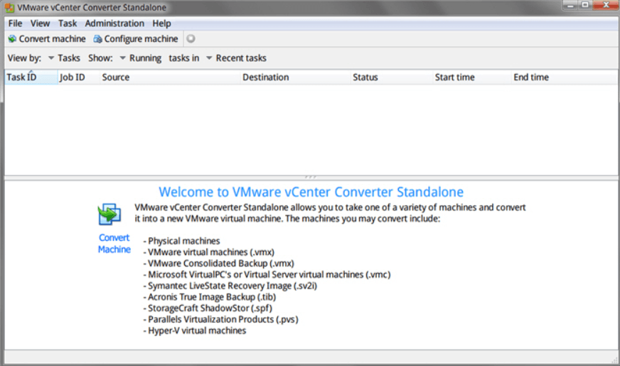 vmware vcenter converter standalone 界面