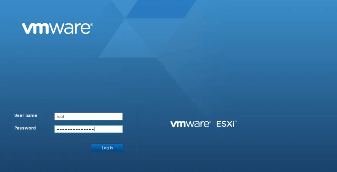 vsphere 主机客户端界面