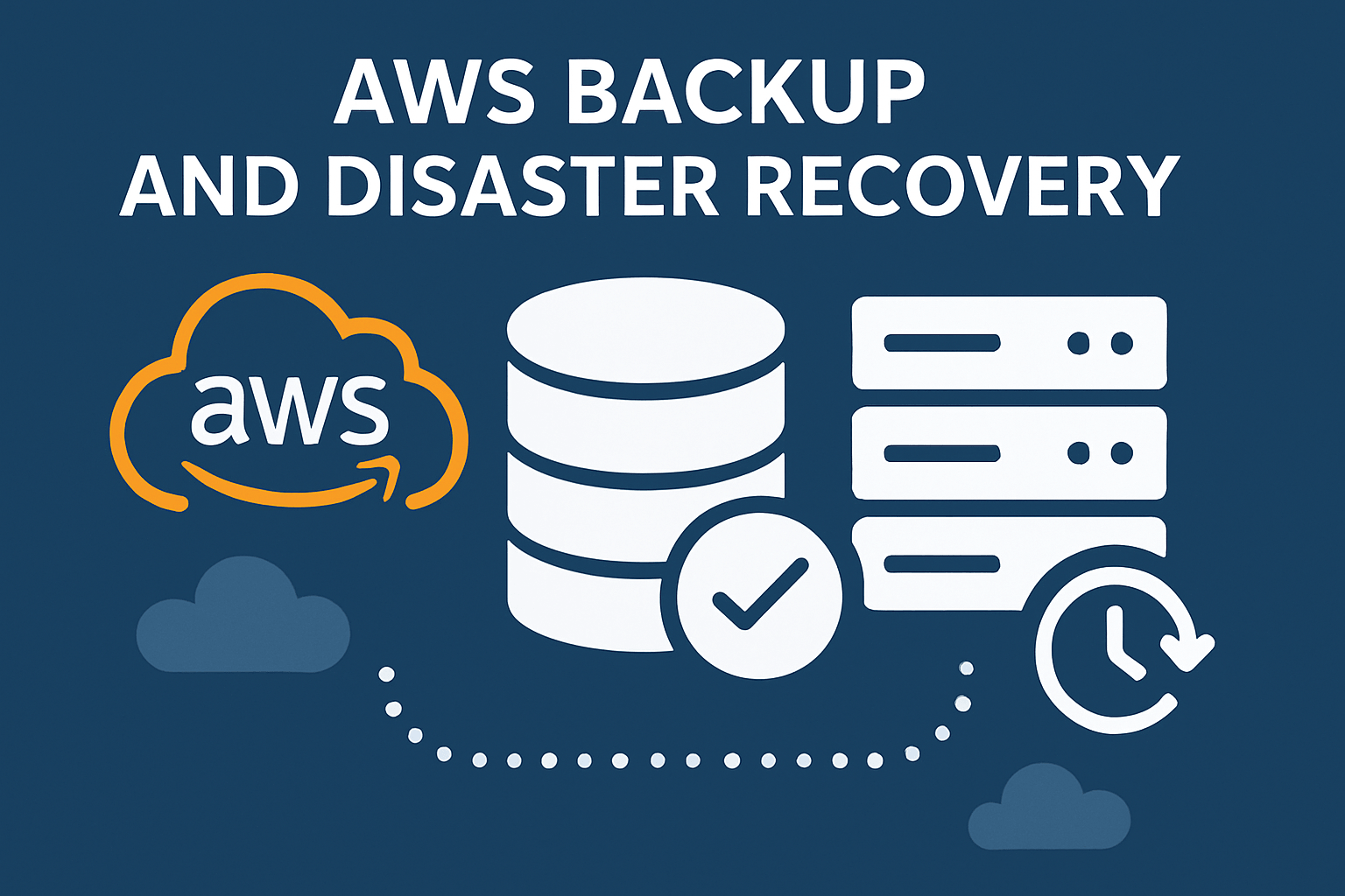aws 备份与灾难恢复概念示意图 aws 备份与灾难恢复
