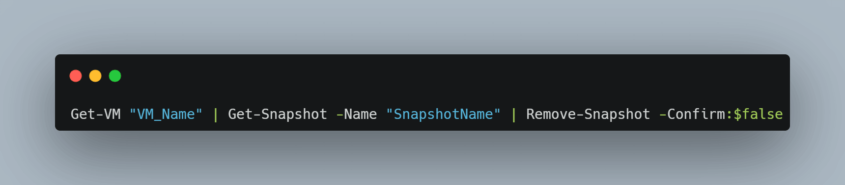 powercli删除快照命令 powercli中remove snapshot删除快照命令