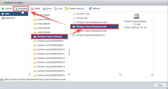 esxi web client下载vmdk文件 esxi web client中下载vmdk文件