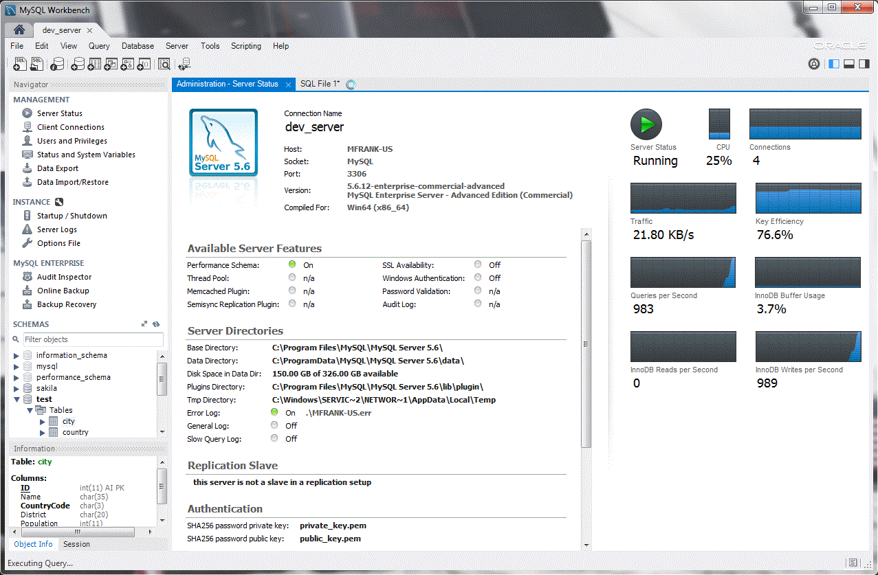 mysql workbench 数据导出界面示意 gui 工具 workbench