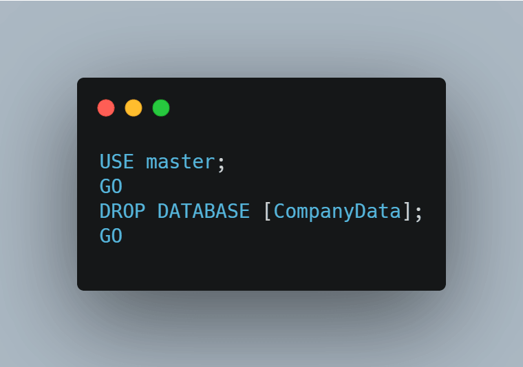 sql server drop database 命令执行示意 如何在 sql server 中删除数据库