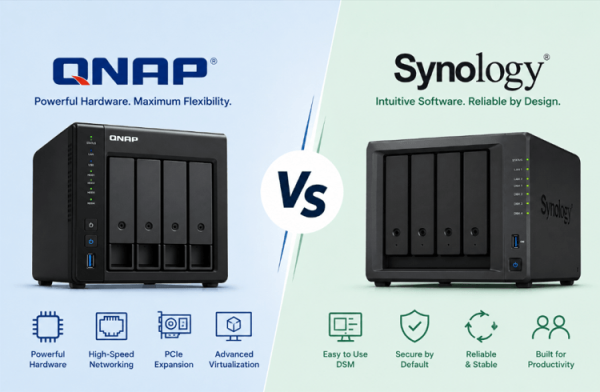 QNAP vs Synology NAS：家用与商用，哪个更适合你？