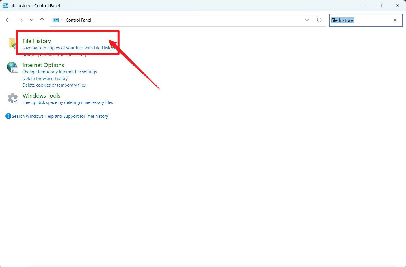 file history备份设置 windows 11中设置file history备份到nas