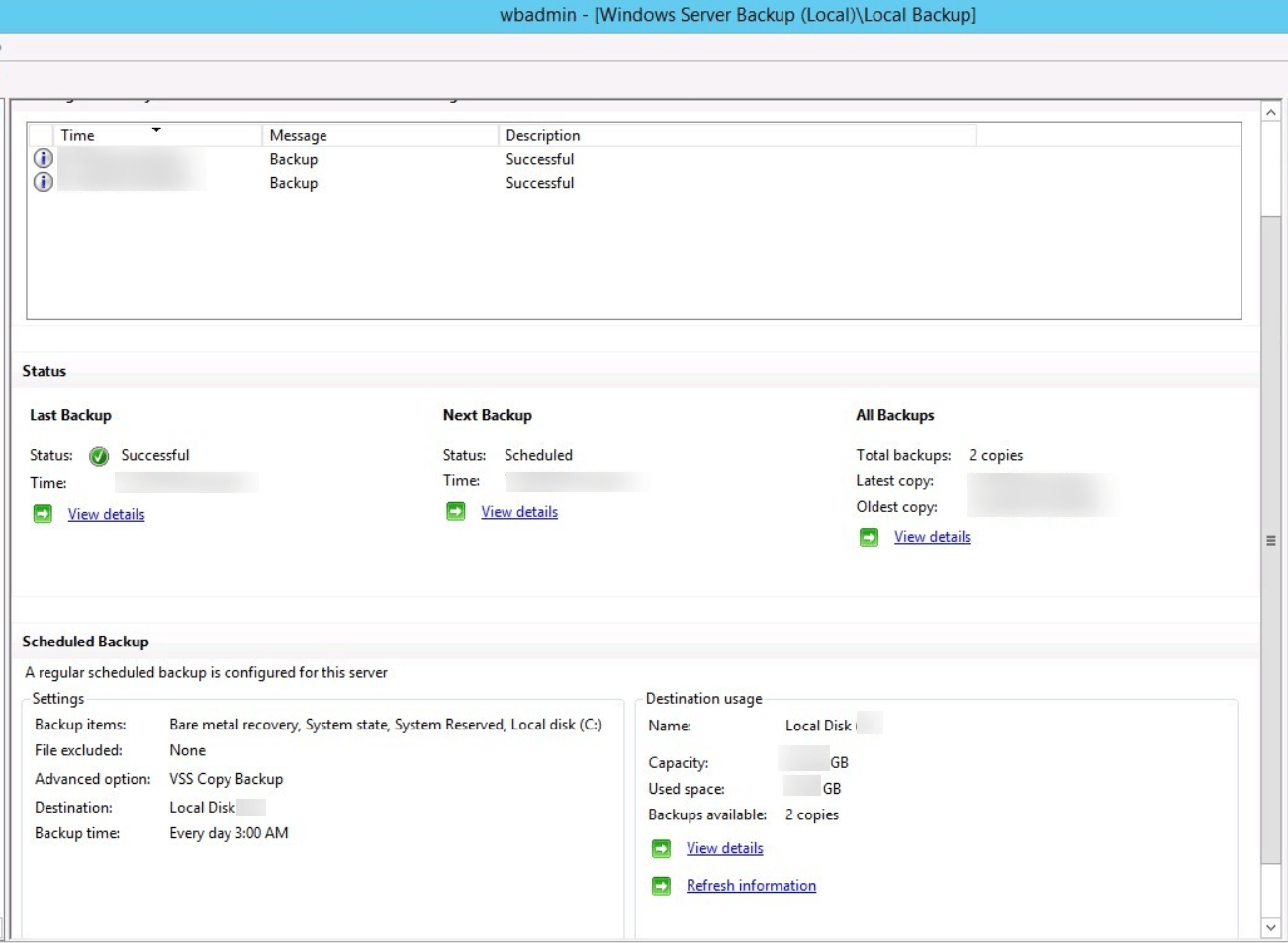 windows server backup 备份配置界面 windows server backup添加hyper v vm进行备份