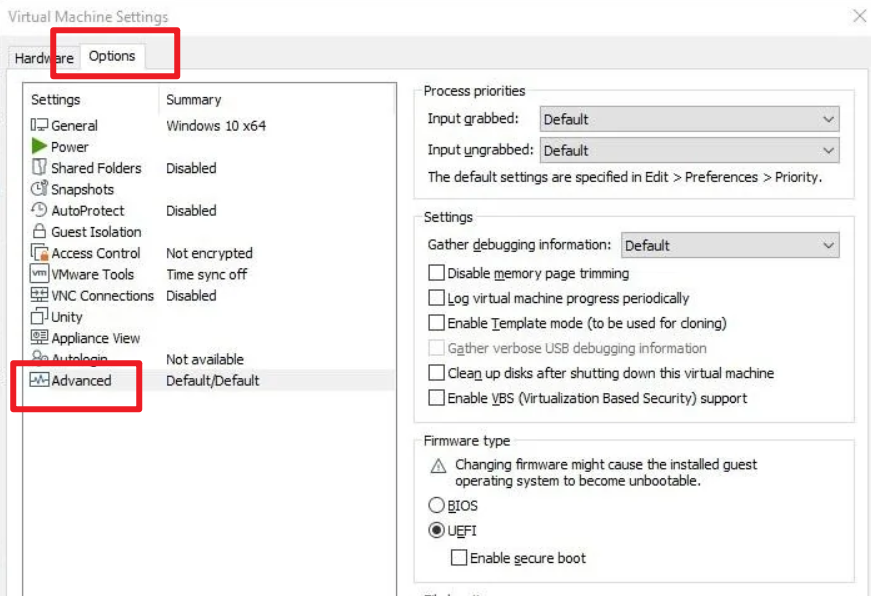 vmware workstation启动延迟捕获引导菜单设置