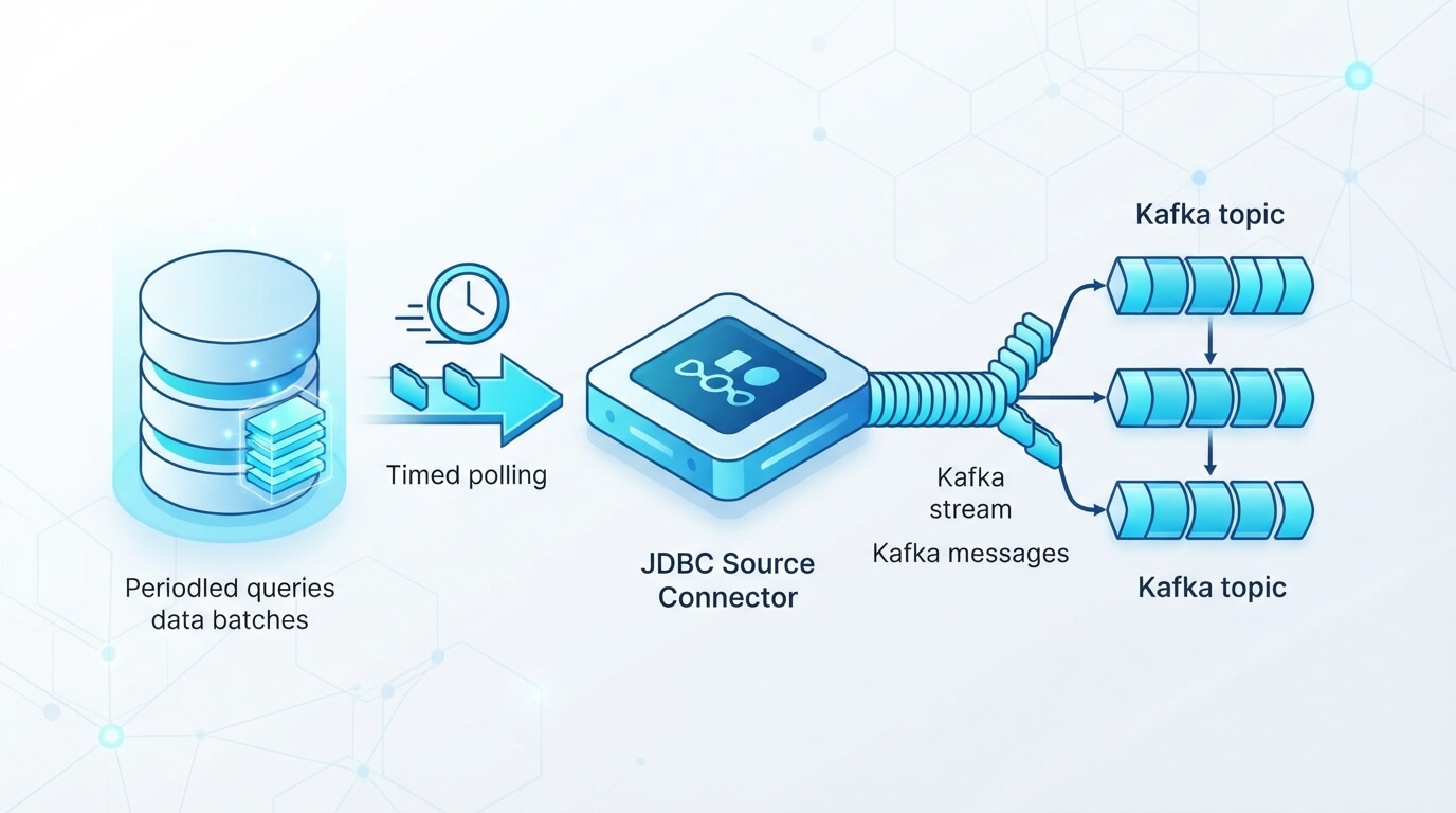 kafka connect jdbc source connector数据流示意图 方法2kafka connect jdbc source connector架构图
