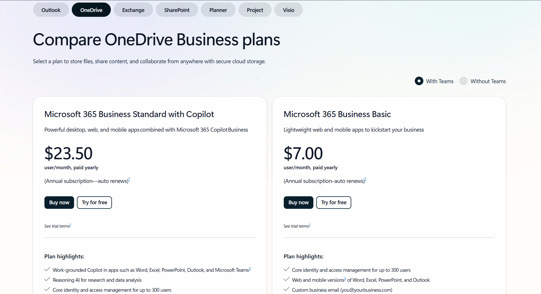 microsoft onedrive 商业版价格 microsoft onedrive 价格方案