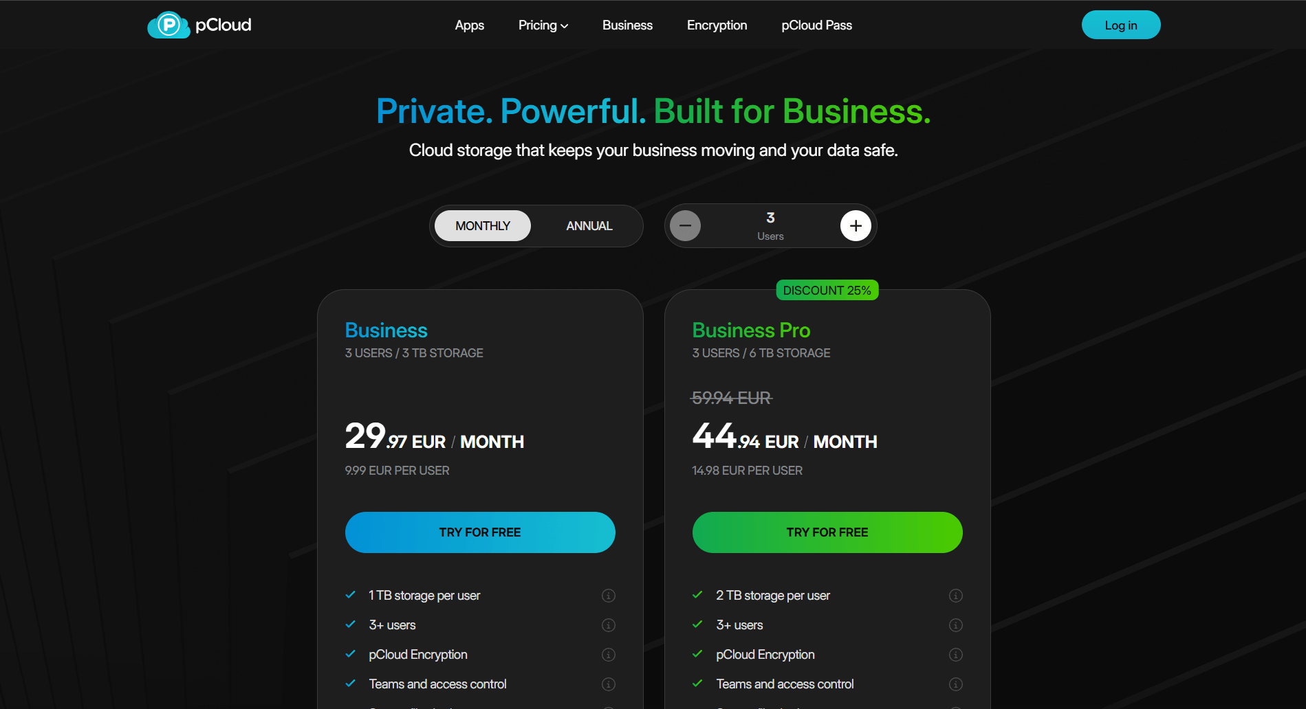 pcloud business 价格 pcloud 商业版价格